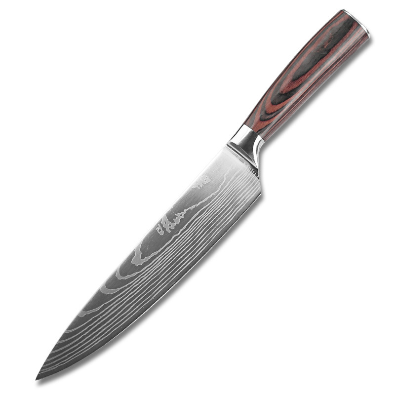 Chef Knife Japanese Knife Bread Knife Slicing Knife Fruit Knife Color Wood Handle Steel Knife Kitchen Knife Set in Stock Chef Knife Japanese Knife Bread Knife Slicing Knife Fruit Knife Color Wood Handle Steel Knife Kitchen Knife Set in Stock