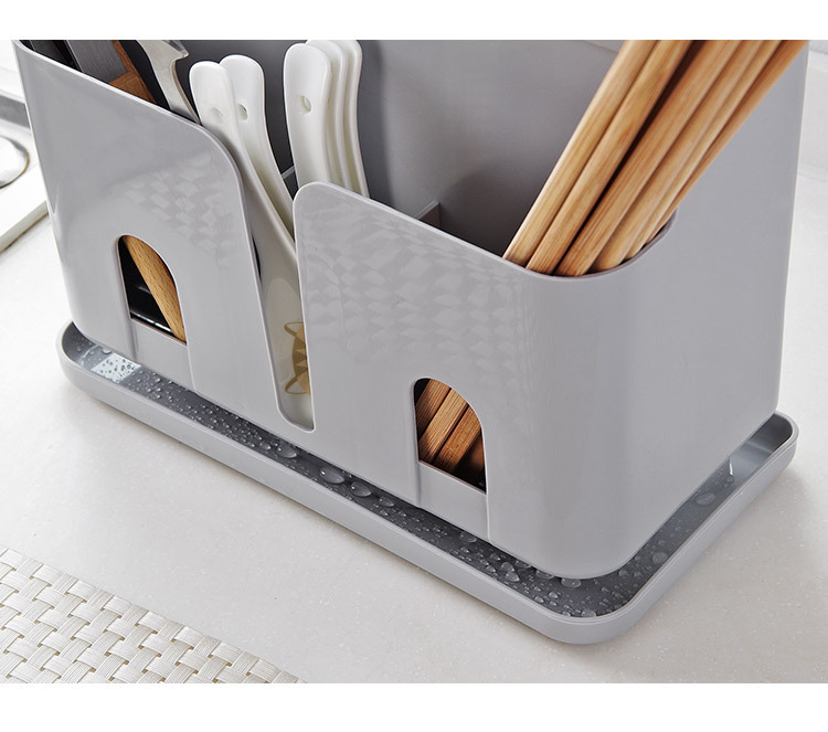 Plastic Kitchen Knife Inserting Storage Rack Chopstick and Spoon Storage Rack Toolframe Kitchen Knife Rack Knife Holder