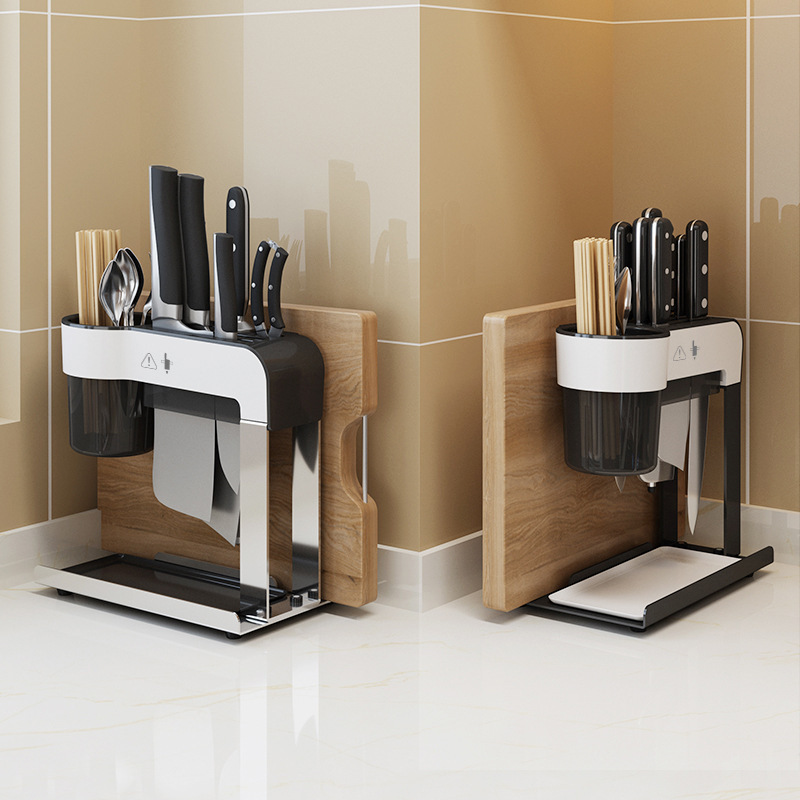 Organizing Holder Kitchen Knife Holder Rack Chopsticks Chopping Board Toolframe Stainless Steel Kitchen Knife Holder
