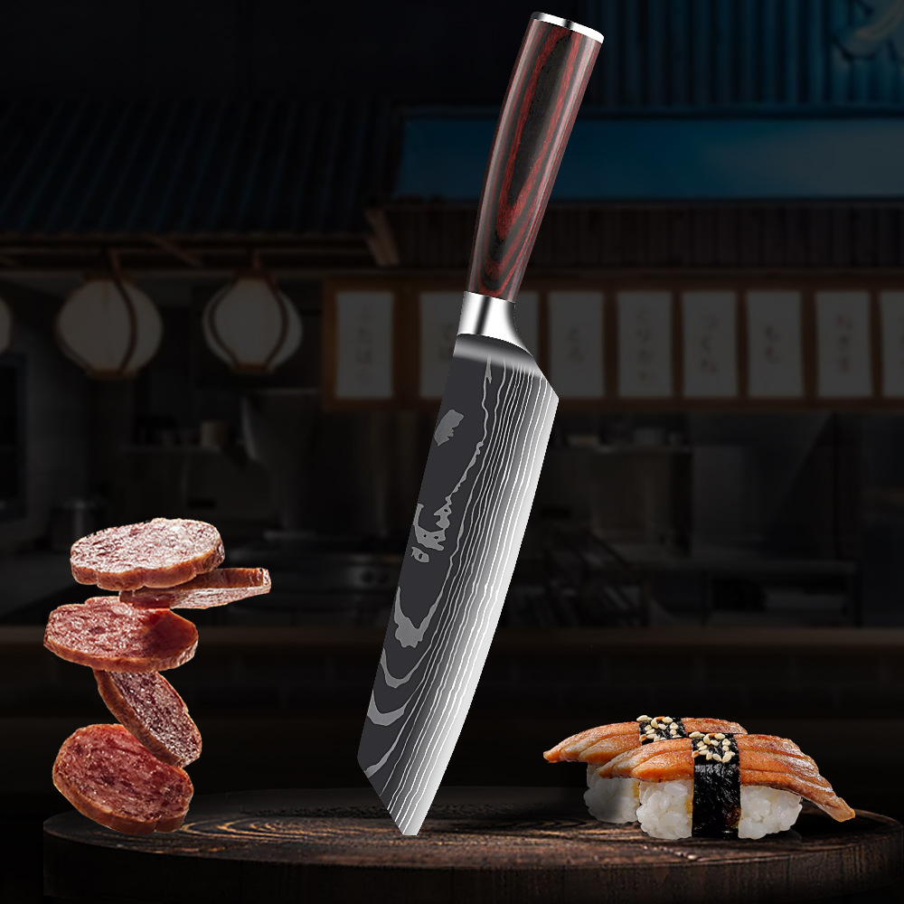 Yangjiangmu ARTISAN Taiwei Special Set 6-Piece 8-Piece Set Knife Chef Knife Chef Knife Kitchen Knife Cooking