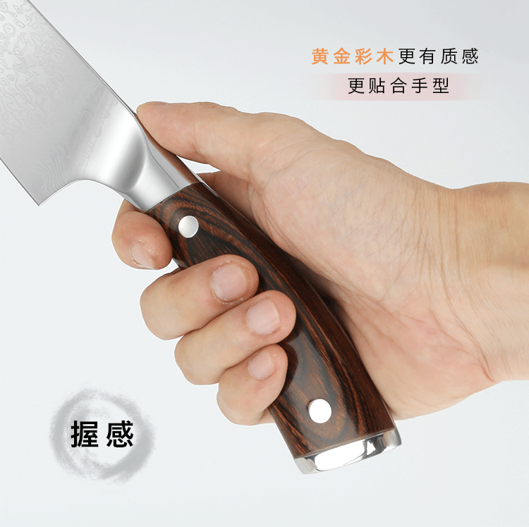 Damascus Pattern Steel Kitchen Knife German Stainless Steel Kitchen Knife Sushi Home Western Chef Knife Super Fast Sharp