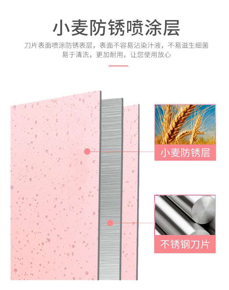 Colored Wheat Orange Rod Knife Set Household Kitchen Knife Stainless Steel Kitchen Knife Set Gift Knife Set in Stock