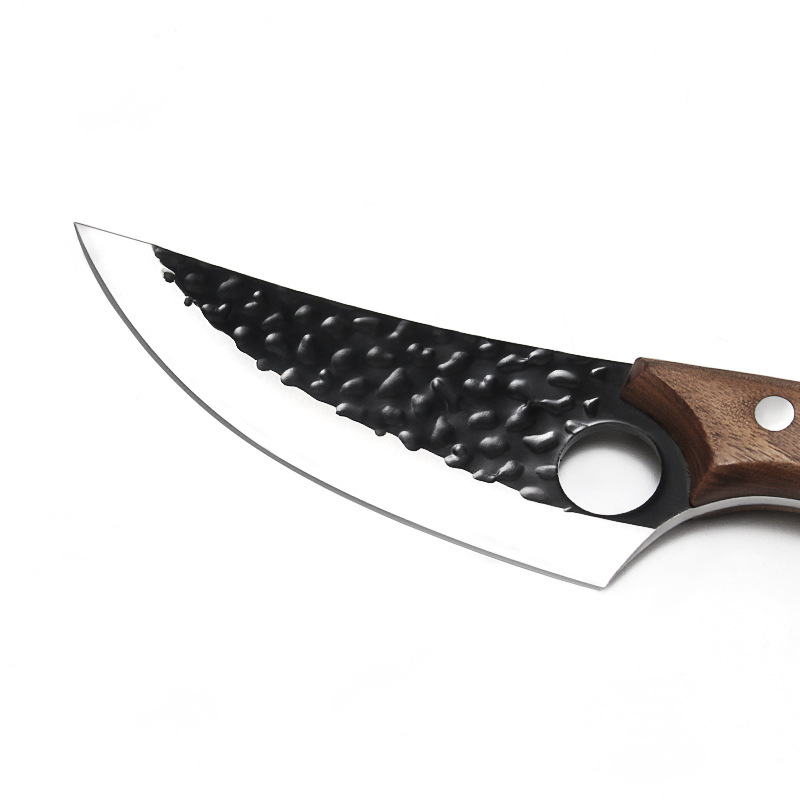 Hammer Pattern Slaughter Chef Knife Chinese Forging Kitchen Knife Household Bone Cutting Pick Bones Meat Cutting Knife