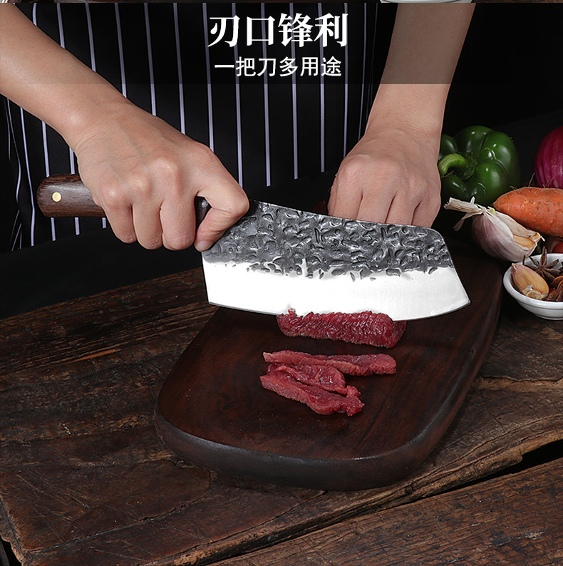 Cleaver Slicing Knife Kitchen Household Forging Meat Cutting Slaughter Kitchen Knife Vintage Forging Small Kitchen Knife Cleaver Slicing Knife Kitchen Household Forging Meat Cutting Slaughter Kitchen Knife Vintage Forging Small Kitchen Knife