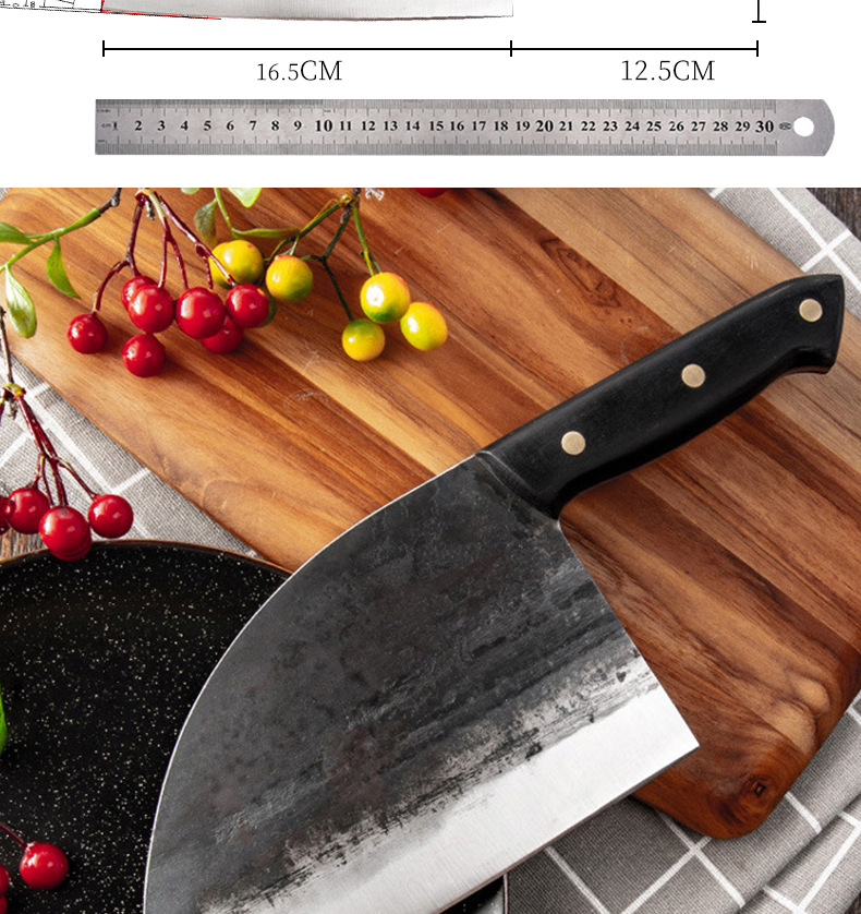 Hand-Forged Kitchen Knife Stainless Steel Kitchen Knives Sharp Butcher Butchers' Knife Chef Cut Bone Cleaver