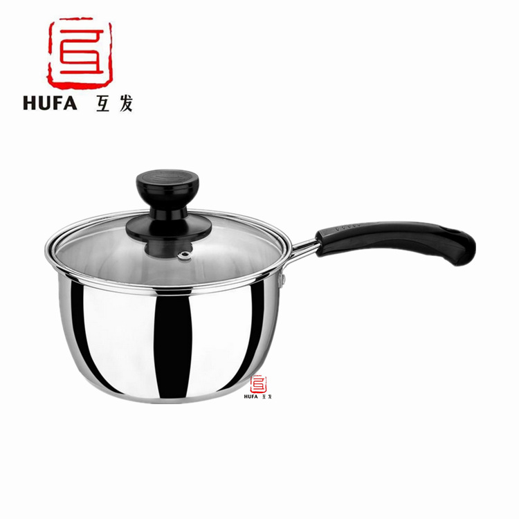 Stainless steel dish serving dish multi purpose pot soup pot stainless steel kitchenware pot with cover long handle pot Stainless steel dish serving dish multi purpose pot soup pot stainless steel kitchenware pot with cover long handle pot