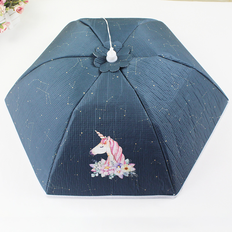 Thermal Food Cover Meal Table Rice Cover Household Cover Dish Cover Heating Dish Folding Cover One Product Dropshipping
