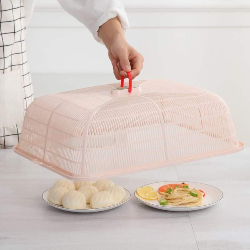 Household table leftovers with stainless steel cover top breathable dish cover table cover insect-resistant European style dishes