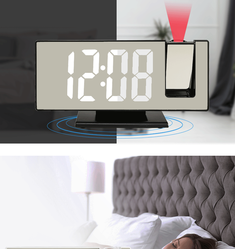 Projection Alarm Clock 2022 New Table Clock Student Creativity Desktop Mirror Led Digital Electronic Clock Cross-Border Projection Alarm Clock 2022 New Table Clock Student Creativity Desktop Mirror Led Digital Electronic Clock Cross-Border