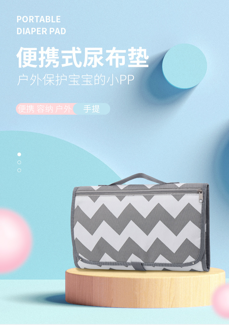 Baby Portable Diaper Changing Waterproof Mattress Cover Packs Multi-Functional Baby Diaper Changing Table Anti-Maternal and Child Supplies Travel Cross-Border