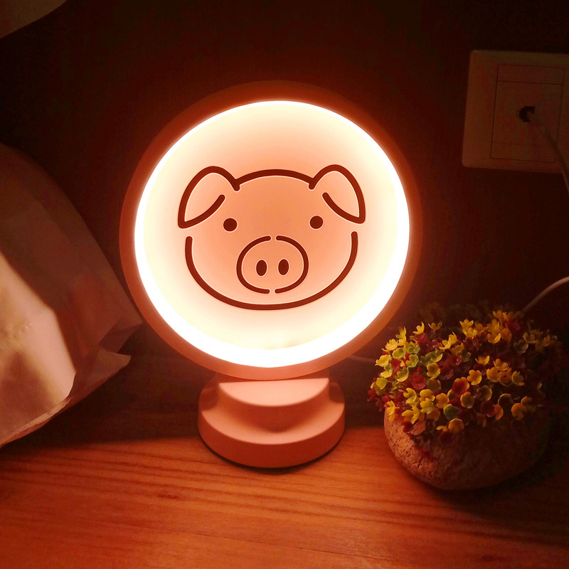 Nordic Simple Table Lamp Cartoon Animal Rabbit Children's Room Macaron Small Night Lamp Cute Wrought Iron Creative Eye-Protection Lamp Nordic Simple Table Lamp Cartoon Animal Rabbit Children's Room Macaron Small Night Lamp Cute Wrought Iron Creative Eye-Protection Lamp