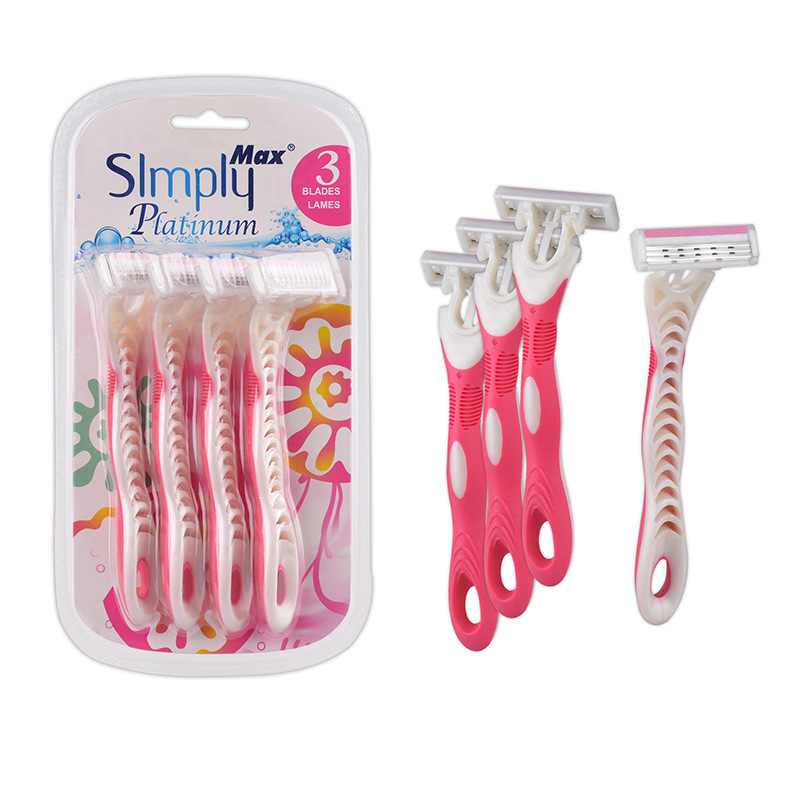 Max New Style Ladies Three-Layer Hair Trimmer Disposable Manual Hollow Knife Head Private Armpit Hair Hair Shaver