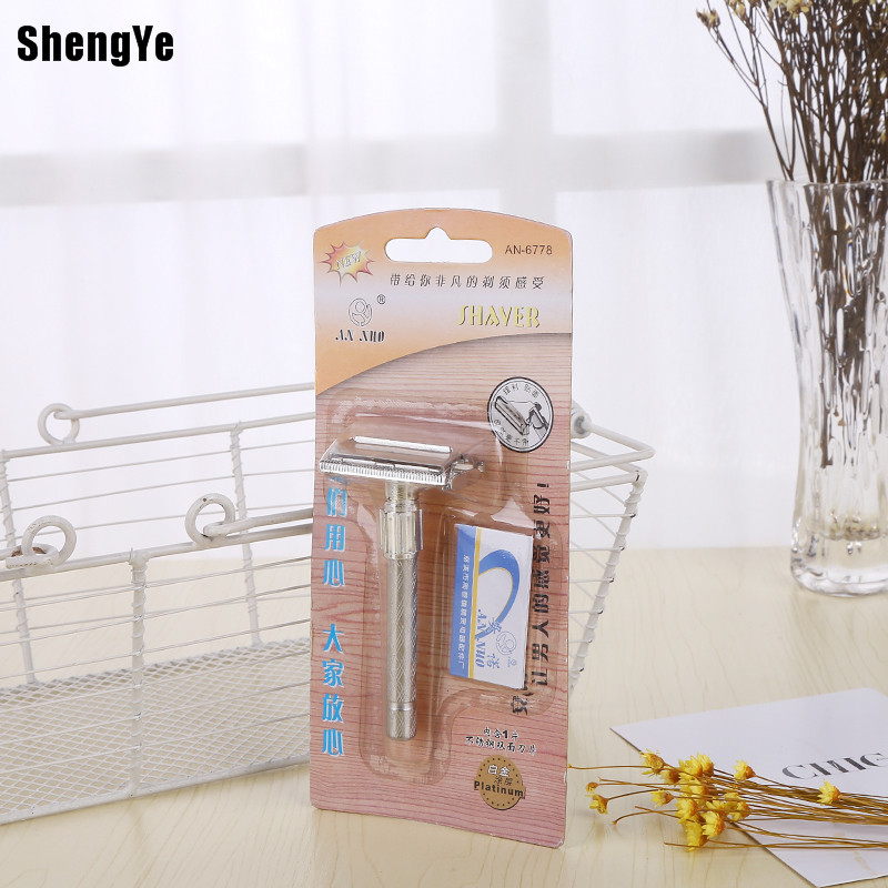 Quality manual shaver double-sided stainless steel blade manual deburring tool holder.