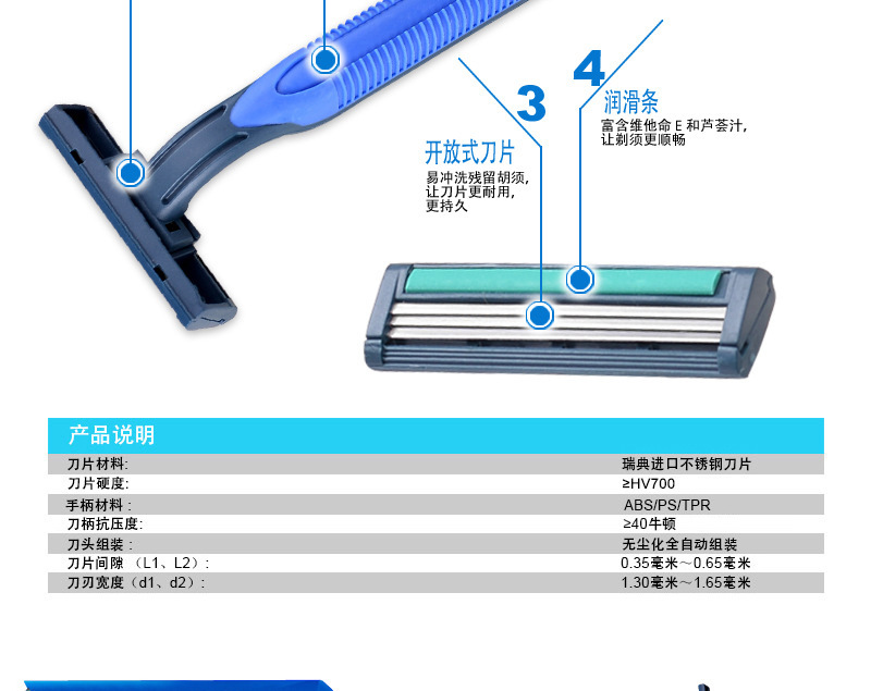 Max Hot Sale Factory Direct Men's Three-Layer High Quality Stainless Steel Disposable Manual Shaver Shaver Hanging Card Max Hot Sale Factory Direct Men's Three-Layer High Quality Stainless Steel Disposable Manual Shaver Shaver Hanging Card