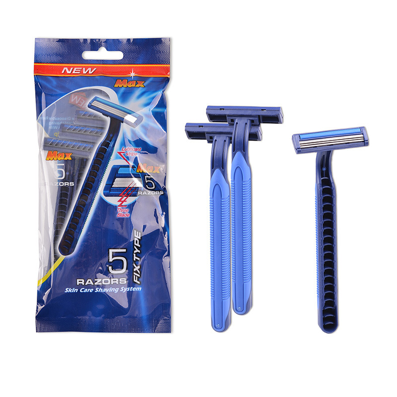 Max Hot Selling Portable Men&#039;s Two-Layer High Quality Stainless Steel Manual Shaver Disposable Shaver Peeler Wholesale