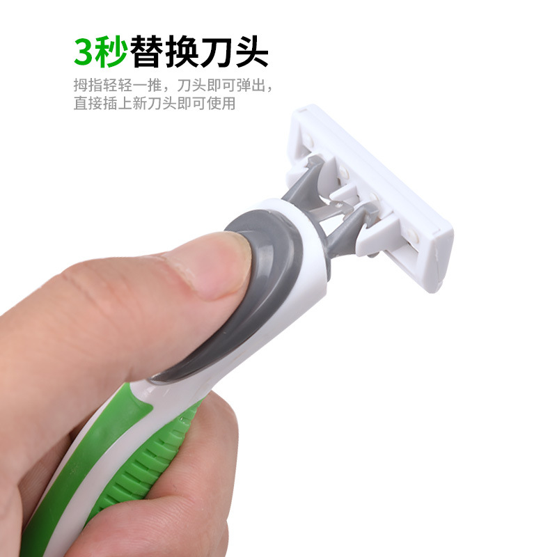 Max Men&#039;s Five-Layer Disposable Manual Shaver Induction Cutter Head Swedish Blade Old-Fashioned Razor Shaver Factory