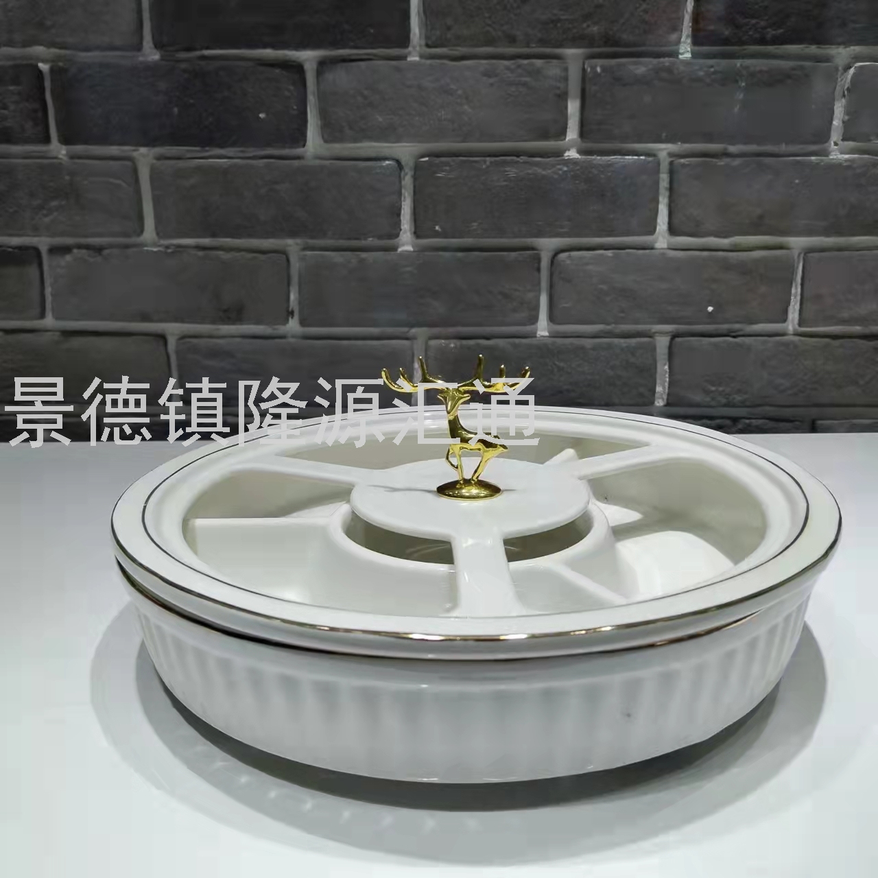 Nut Plate Color Glaze Baking Tray Ceramic Bowl Tableware Spare Parts Ceramic Plate Jingdezhen Fruit Plate Dim Sum Plate