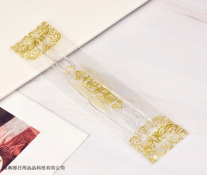 Disposable Moon Cake Knife and Fork Set Moon Cake Tableware Combination Fruit Cake Plastic Knife and Fork
