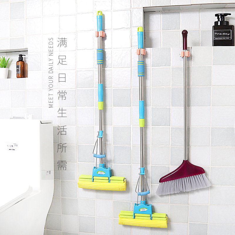 New strong Mop Clip Mop Rack without trace wholesale Mop hanger hook wholesale