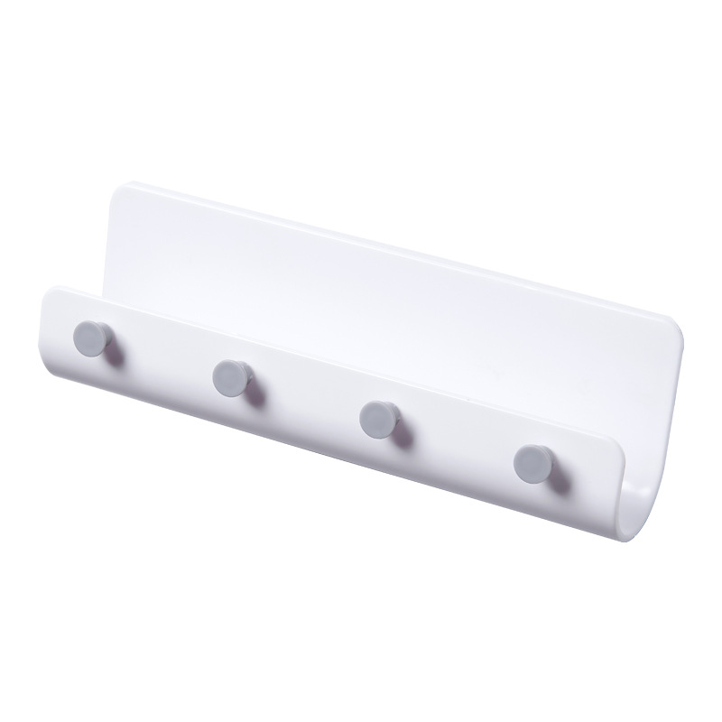 Simple U-type wall - mounted Object hook with 4-hook storage Rack Home Creative multi-purpose key hook