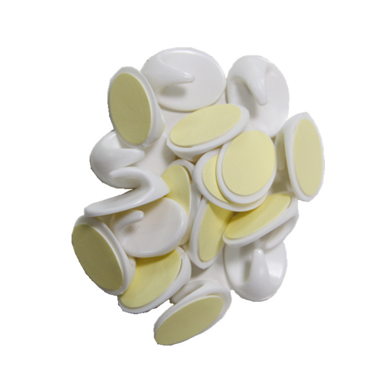 019 Strong adhesive hook small plastic hook in bulk White Yiwu Household Goods manufacturers direct sale batch