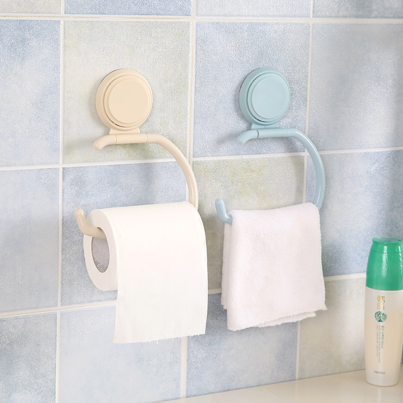 kitchen and bathroom hook without trace and nail hook bathroom sucker wall hanging towel rack paper holder chuck hook
