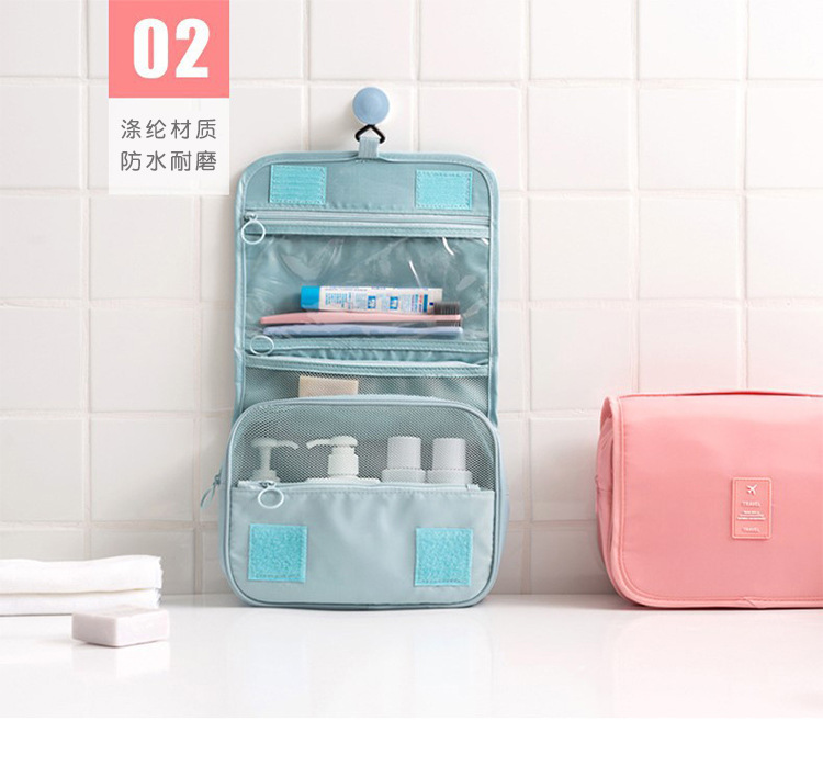 travel large capacity wash gargle bag portable business trip with men's and women's hook wash gargle bag makeup bag