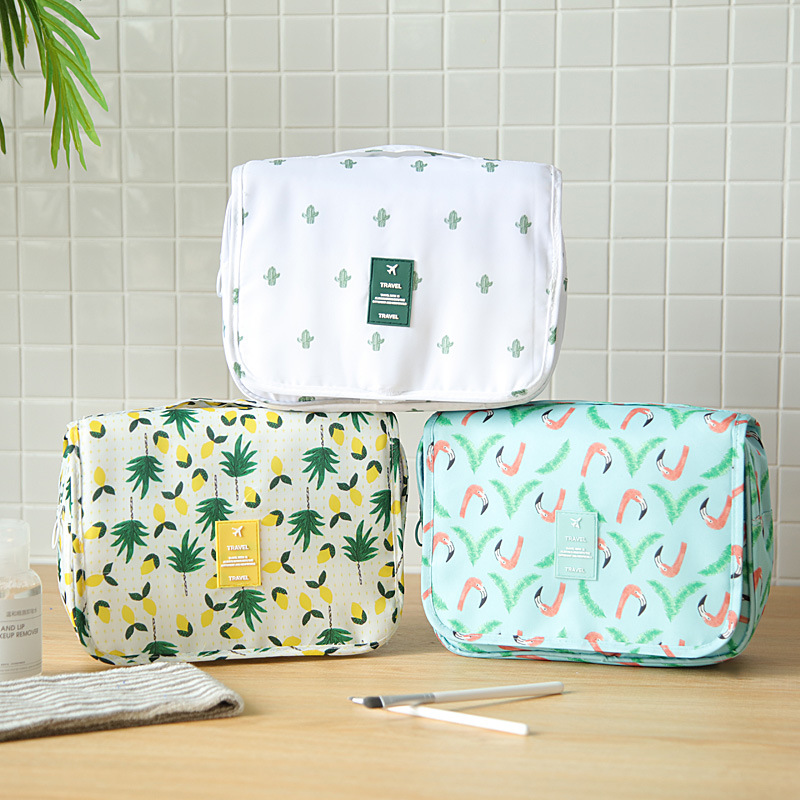 New twill waterproof travel folding bag portable business trip hand hook wash bag