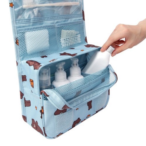 version of the men&#039;s and women&#039;s hook on business trips wash bag waterproof travel largecapacity cartoon cute makeup bag