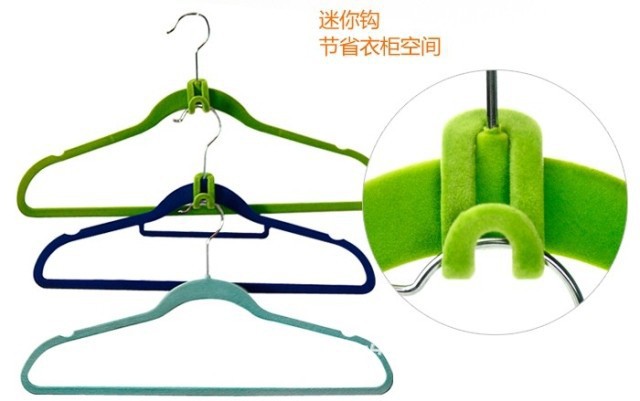 Flocking mini hook for Magic hanger Special non-slip hook single price product Flocking mini hook for Magic hanger Special non-slip hook single price product