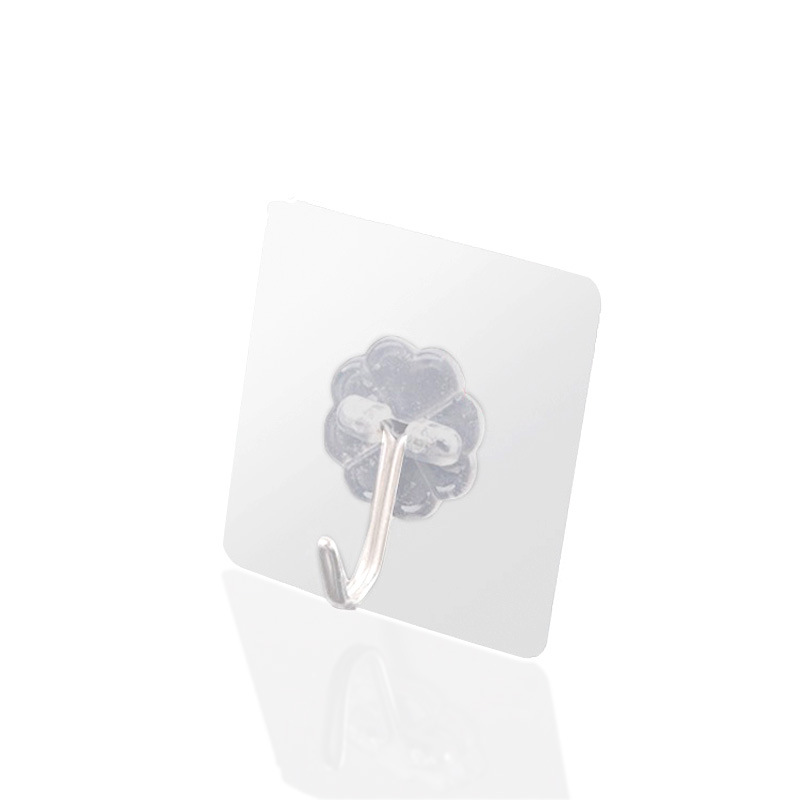 Sole non-trace hook bathroom Transparent wall hanging sticky hook wall door after the strong non-nail small hooks