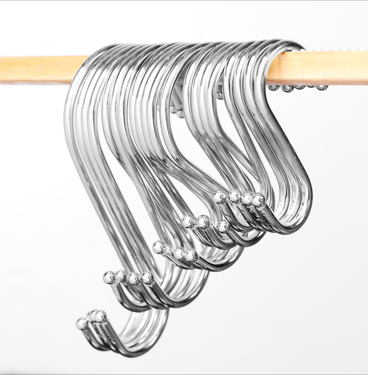 Kitchen supermarket metal stainless steel S - shaped hook large S - hook hook multi - function S - hook