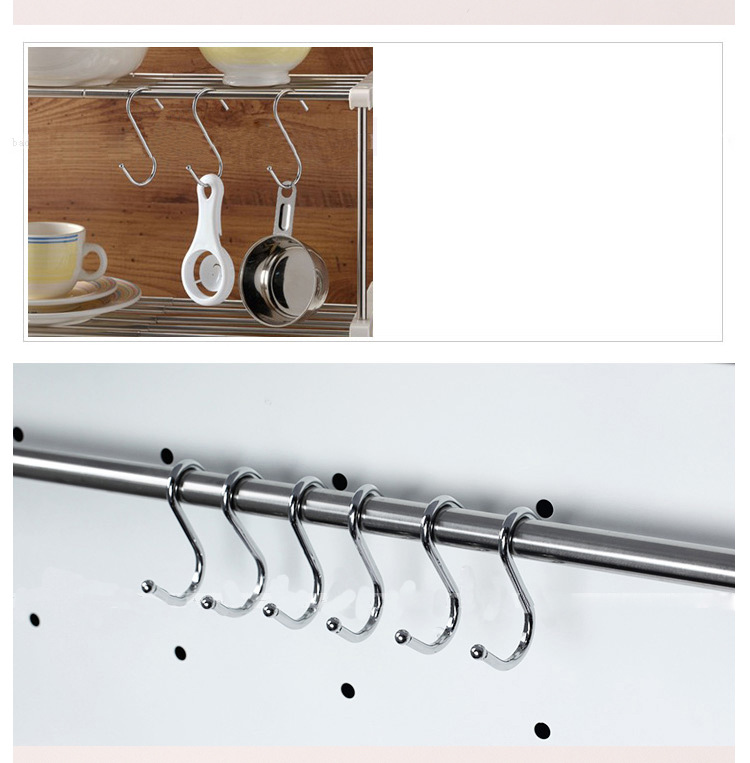 Kitchen supermarket metal stainless steel S - shaped hook large S - hook hook multi - function S - hook