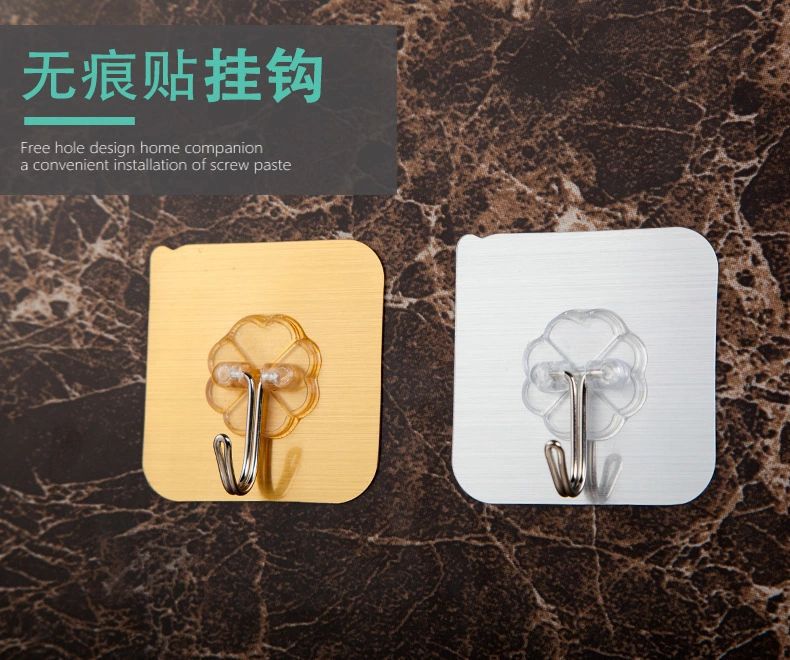 The Six centimeters brushed silver hook small hook strong adhesive hook taobao express magic stick hook factory The Six centimeters brushed silver hook small hook strong adhesive hook taobao express magic stick hook factory