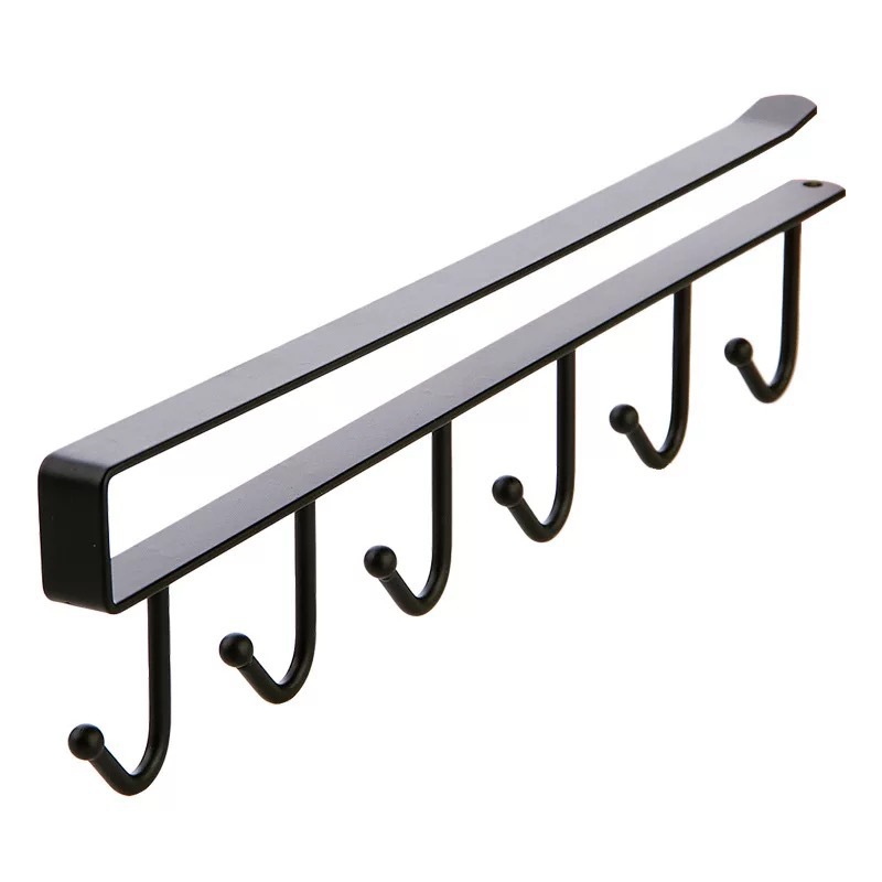 Tieyi Seamless nail hook Cabinets to receive racks of multifunctional wardrobe row hook after the door finishing rack