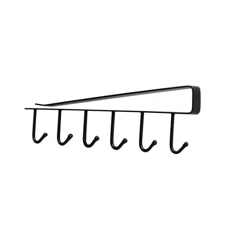 Tieyi Seamless nail hook Cabinets to receive racks of multifunctional wardrobe row hook after the door finishing rack