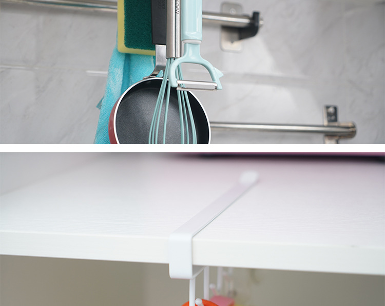 Tieyi Seamless nail hook Cabinets to receive racks of multifunctional wardrobe row hook after the door finishing rack