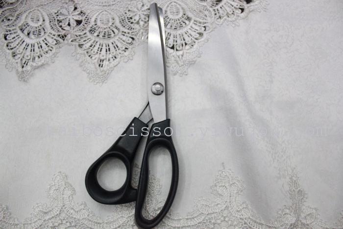 DIY fabric sample tailor serrated serrated stainless steel triangle dog tooth scissors KB1121 DIY fabric sample tailor serrated serrated stainless steel triangle dog tooth scissors KB1121