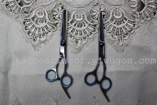 Kaibo all steel hair scissors, stainless steel tooth scissors barber scissors kb763-1 gift box Kaibo all steel hair scissors, stainless steel tooth scissors barber scissors kb763-1 gift box