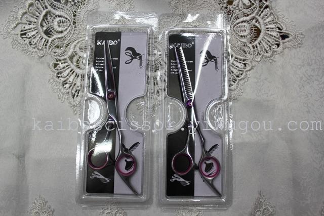 Kaibo all steel hair scissors, stainless steel tooth scissors barber scissors kb763-1 gift box Kaibo all steel hair scissors, stainless steel tooth scissors barber scissors kb763-1 gift box