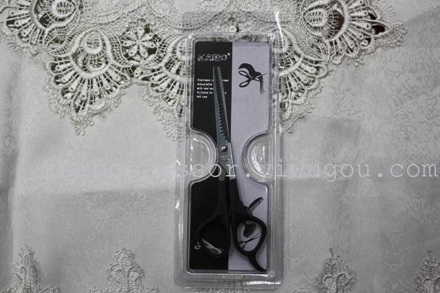 Kaibo all steel hair scissors, stainless steel tooth scissors barber scissors kb763-1 gift box Kaibo all steel hair scissors, stainless steel tooth scissors barber scissors kb763-1 gift box