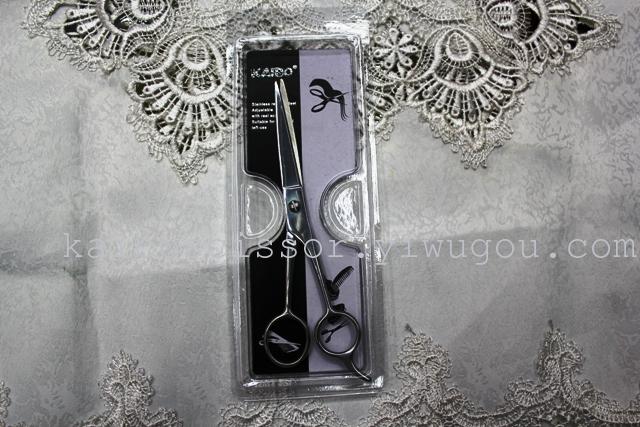 Kaibo all steel hair scissors, stainless steel tooth scissors barber scissors kb763-1 gift box Kaibo all steel hair scissors, stainless steel tooth scissors barber scissors kb763-1 gift box