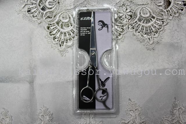 Kaibo all steel hair scissors, stainless steel tooth scissors barber scissors kb763-1 gift box Kaibo all steel hair scissors, stainless steel tooth scissors barber scissors kb763-1 gift box