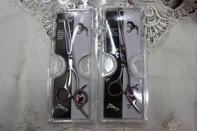 Kaibo all steel hair scissors, stainless steel tooth scissors barber scissors kb764-1 gift box