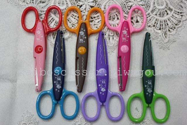 The kb6005a-6pc supply scissors stamps DIY scissors
