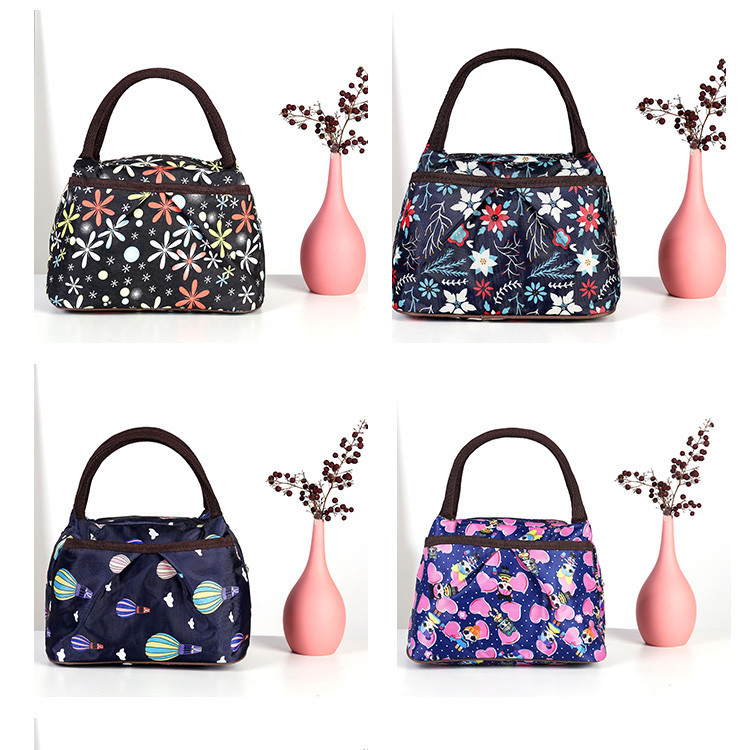 Wholesale Classic Versatile Handheld Heat Bag for Lunch Inner Space Large Multi-Layer Storage Bag Waterproof Oxford Triple Zipper