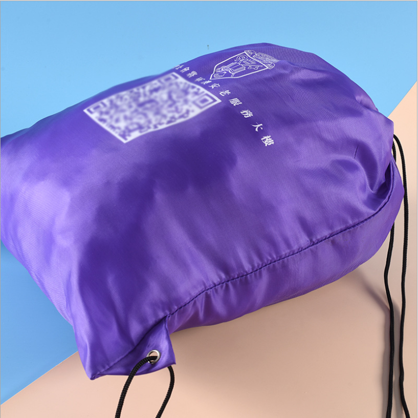 Dacron 420 full version of thermal transfer printing knapsack drawstring bundle pocket storage bag for professional printing