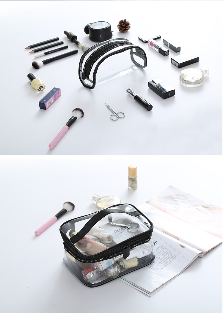 Fatih Travel storage Bag Wash bag men's makeup bag holding bag Women's waterproof transparent portable finishing bag