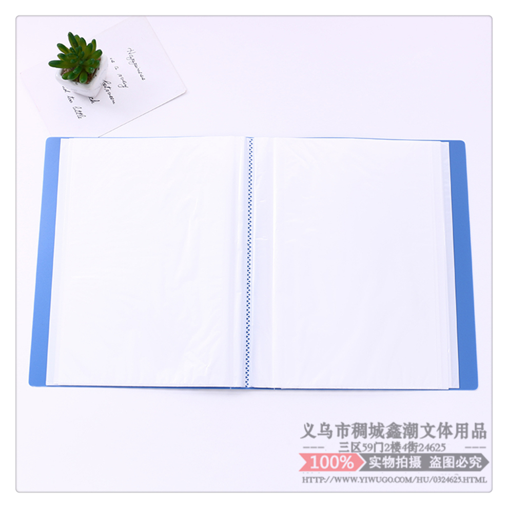 Folder Transparent Insert Info Booklet Thickened Multi-Layer Student Stationery Test Paper Storage Bag Organizing Office Supplies