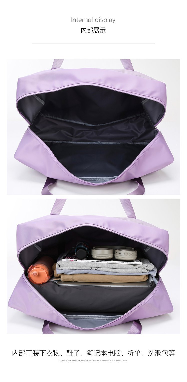 Large Capacity Travel Bag Coverable Handle Handbag Oxford Cloth Storage Bag Large Gym Bag Travel Bag Can Be Customized
